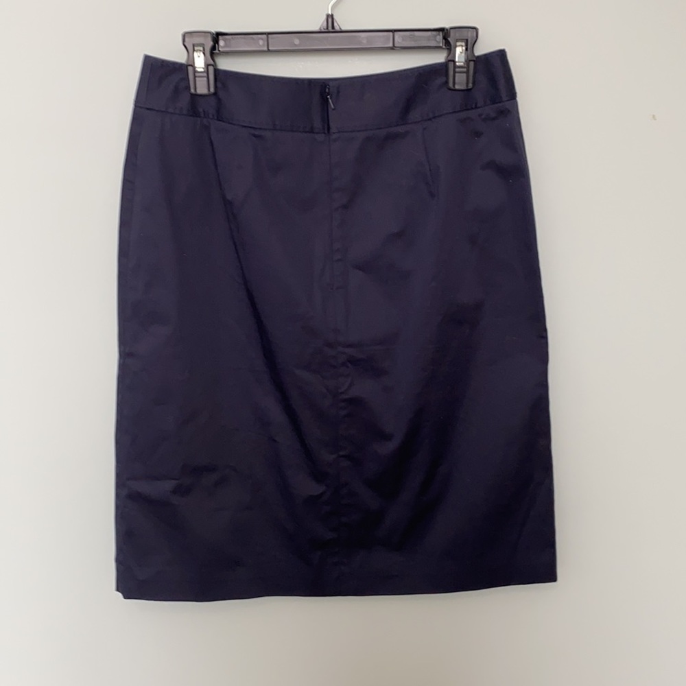 NWT Brooks Brothers Navy Pleat A Line Skirt Size 6 - Picture 3 of 6
